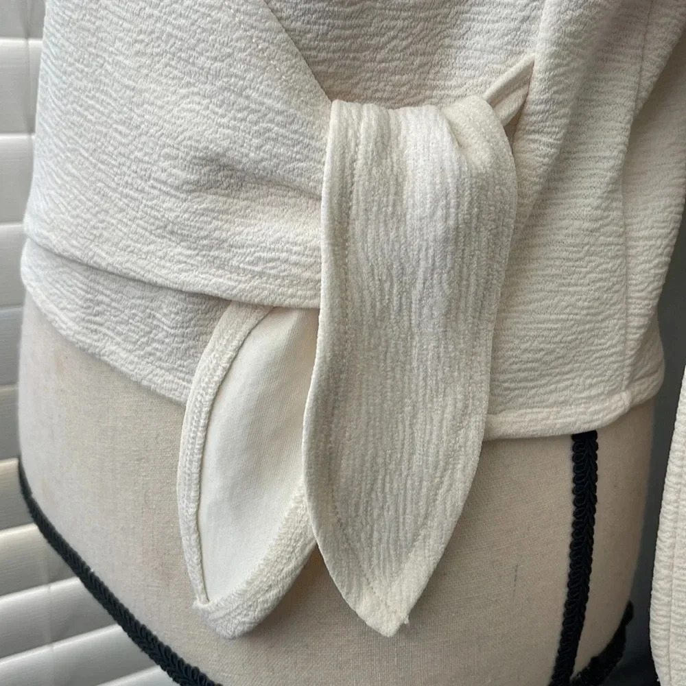 Madewell Texture & Thread Crepe Wrap Top - Picture 7 of 12
